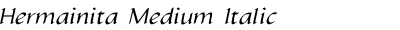 Hermainita Medium Italic